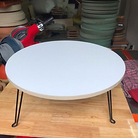 Mua Bàn Tròn gỗ MDF 60cm Chân Xếp Gọn