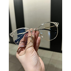 Kính Mắt tròn kim loại nhẹ thời trang Hàn Quốc