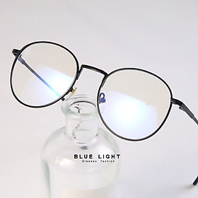 Kính Giả Cận, Gọng Kính Cận Nam Nữ Mắt Tròn Gọng Đen Không Độ Hàn Quốc - BLUE LIGHT SHOP