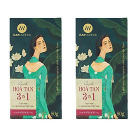 Combo 2 hộp Cà phê hòa tan 3 in 1 HANCOFFEE (18 gói/hộp)