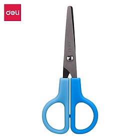 Kéo Mũi Tròn Học Sinh Deli Có Đầu Bọc Bảo Vệ, Vàng/Xanh Dương/Hồng - ED60601