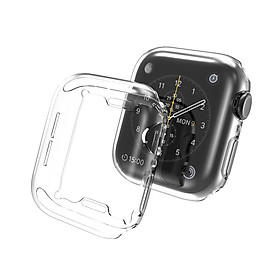 Vỏ Ốp TPU Trong suốt KAi Cho Đồng hồ Apple Watch 4/5/6/7- Hàng chính hãng - 45mm