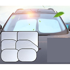 Combo 6 Miếng Che Nắng Xe Hơi Xếp Gọn Kèm Giác Hút