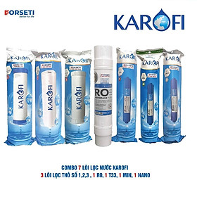 Mua Combo 7 lõi lọc nước Karofi chính hãng dùng cho máy lọc nước Karofi S-s137 - Hàng Chính Hãng