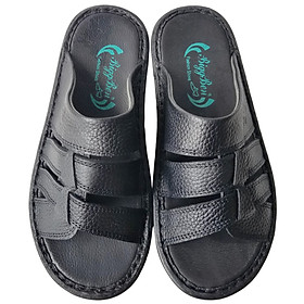 Dép Nam Quai Ngang BIGGBEN Da Bò Thật DN354