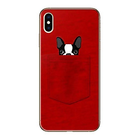 Ốp lưng dành cho iPhone XS - Dog Túi Đỏ