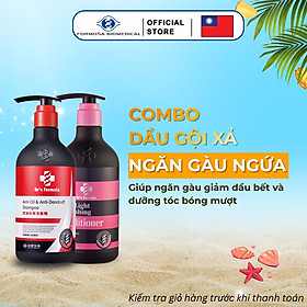 Combo Dầu gội xả Ngăn gàu giảm dầu dưỡng tóc bóng mượt
