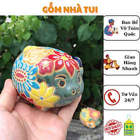 HEO BÁCH HOA MINI GỐM SỨ THỦ CÔNG NAM BỘ TRANG TRÍ DECOR