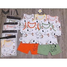 Bộ Ba Lỗ Chất Vải Thun Lạnh Minky Mom In Hình Puppy Dành Cho Bé Trai, Bé Gái - M13 - Mia Baby-Ảnh độc quyền shop tự chụp