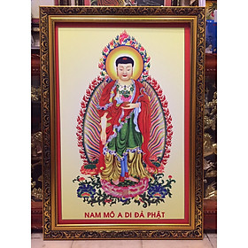Tranh in dầu, Phật A Di Đà ( 70x100cm)