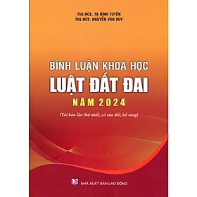 Sách Bình Luận Khoa Học Luật Đất Đai 2013 - Nhà sách Lao Động