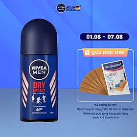 Lăn Ngăn Mùi NIVEA MEN Dry Impact Khô Thoáng (50ml) - 81610
