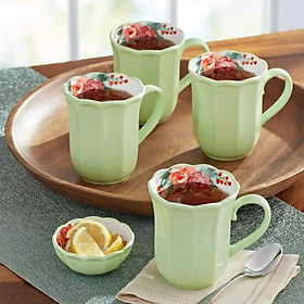 Bộ cốc 4 chiếc The Pioneer Woman Painted Meadow Hàng chính hãng