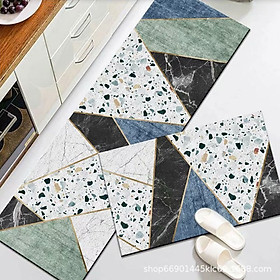 Mua  HCM  Bộ thảm bếp trải sàn lau chân sàn nhà 3D dày 2.5mm chống trơn trượt (bộ gồm 2 miếng 40x60 + 40x120)