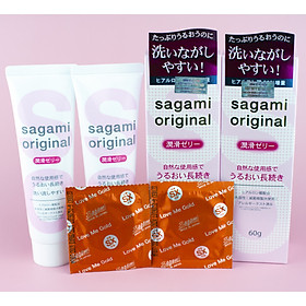 Combo 2 lọ Gel bôi trơn SAGAMI ORIGINAL gốc nước cao cấp - SỐ 1 VỀ GEL - MADE IN JAPAN - Hàng Chính Hãng