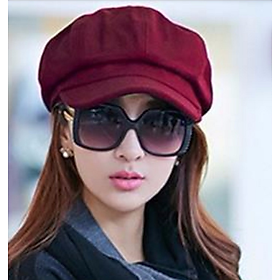 Mũ Nón Beret nữ màu đỏ Bere Hat Women dn19111014