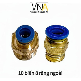 Mua Đầu nối 10 biến 8 (răng ngoài) sử dụng trong vòi nước máy phun sương để tạo ra các hạt nước nhỏ và mịn