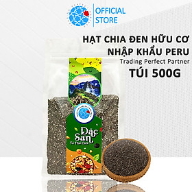 Hạt Chia Đen Hữu Cơ Peru Trading Perfect Partner túi 500g