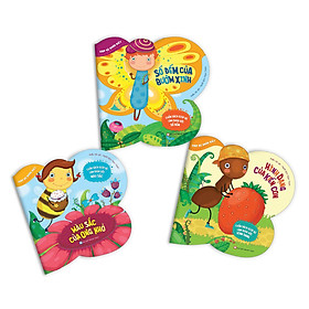 Combo Giúp Bé Nhận Biết Cuốn Sách Giúp Bé Làm Quen Với Màu Sắc + Số Đếm + Hình Dạng (3 Cuốn)