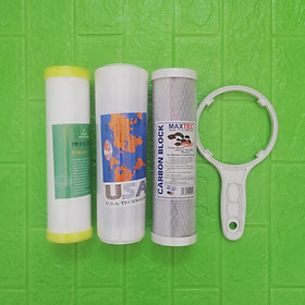 Mua Bộ lõi lọc nước 123 dùng cho máy RO tặng kèm tay công mở cốc - Hàng chính hãng