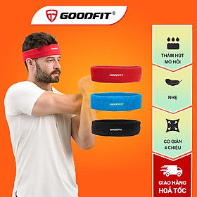Băng đô, băng trán thể thao headband thấm hút mồ hôi nam nữ GoodFit GF802SB