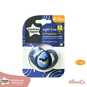 Ty ngậm dạ quang cho bé Tommee Tippee Night Time 6-18 tháng - Cá Voi