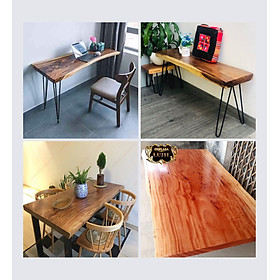 Mua Mặt Bàn Ghế Chữ Nhật Gỗ Nhãn  Xà Cừ  Tấm Gỗ Tự Nhiên Nguyên Khối Từ Thân Cây