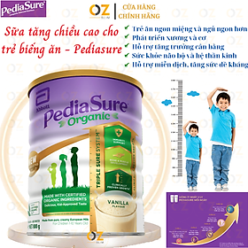 Sữa tăng chiều cao cho trẻ biếng ăn từ 1-10 tuổi Úc Pediasure Vanilla giúp phát triển cân đối chiều cao, cân nặng, trí não - OZ Slim Store