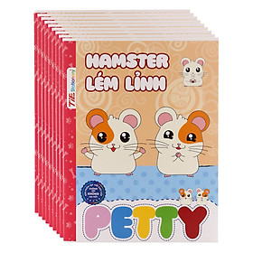 Lốc 10 Quyển Tập Thú Cưng Petty TIE TPT-R12 Caro 4 Ôly 96 Trang - Mẫu Ngẫu Nhiên