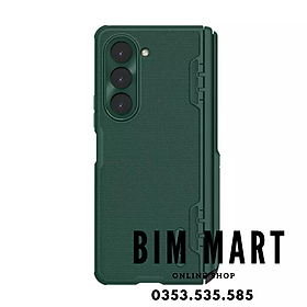 Ốp lưng dành cho Samsung Z Fold5 Nillkin Super Frosted Shield Pro Matte - Hàng Chính Hãng (Tặng 2 túi PVC đựng thẻ ATM) - Xanh Rêu