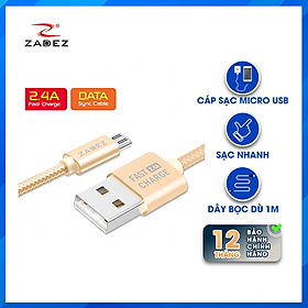 Mua Cáp micro-USB sạc nhanh và truyền dữ liệu ZCC-117 - Hàng Chính Hãng