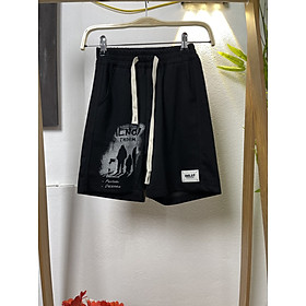 Quần short bé trai size đại 7-12 tuổi in hình số 86 vải cotton mềm co giãn kiểu dáng khỏe khắn thời trang