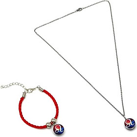 Set dây chuyền và vòng tay 12 cung hoàng đạo - Cung Sư Tử - VTS0005