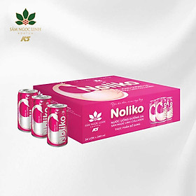 Noliko Nước Uống Collagen Dưỡn Da Sâm Ngọc Linh Thùng 24 Lon (240Ml/Lon)