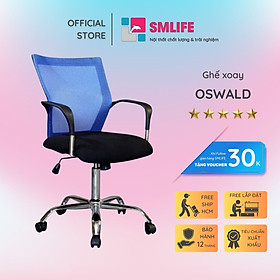 Ghế xoay văn phòng lưng trung bọc lưới SMLIFE Oswald