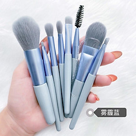 Mua Set 8 cọ trang điểm lấp lánh với lông cọ mịn  dày dùng tán phấn  kem hoặc sản phẩm dạng lỏng