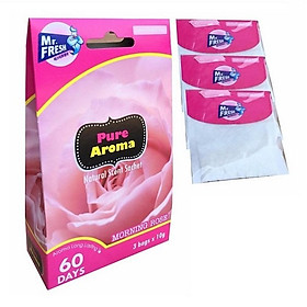 Hộp 3 túi thơm phòng Mr. Fresh Hàn Quốc hương ngàn hoa khử mùi tủ quần áo (10g/gói)