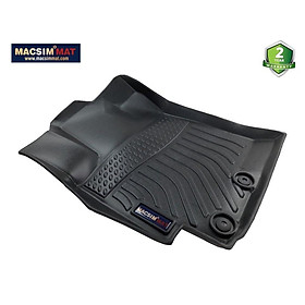 Thảm lót sàn xe ô tô Hyundai Accent 2017- nay  Nhãn hiệu Macsim chất liệu nhựa TPV cao cấp màu đen