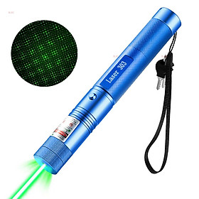 Màu xanh lá cây Laser mạnh mẽ đốt cháy Laserpointer Ánh sáng laser công suất cao 532nm 5mw Đốt cháy bút laser có thể nhìn thấy Màu sắc: Xanh lam