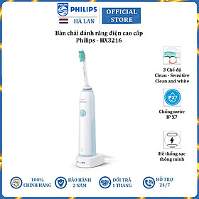 Bàn chải đánh răng điện thương hiệu cao cấp Philips HX3216 - Hàng Nhập Khẩu Chính Hãng