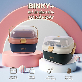 Giá úp bình sữa có nắp đậy Binky Plus an toàn cho bé