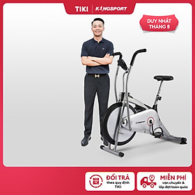 Xe đạp tập KINGSPORT KS-101 tập luyện toàn thân, tích hợp đồng hồ đo lường chỉ số, cân nặng phù hợp từ dưới 75kg
