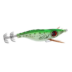 Fishing Artificial Wood Shrimp Squid Jigs Squid Hook Minnow Trout Lure Pink
