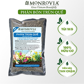 Mua Phân trùn quế nguyên chất MONROVIA  viên nén tan chậm hữu cơ bón cho hoa hồng  lan  cây cảnh  rau củ quả