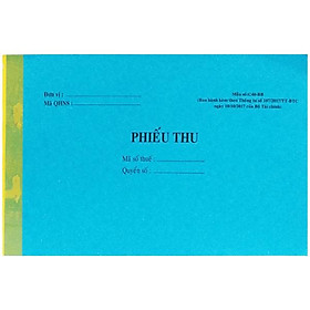 Phiếu Thu 2 Liên 100 Tờ