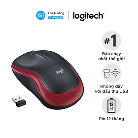 Chuột không dây Logitech M185 - Hãng chính hãng