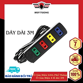 Ổ Cắm Điện LiOA Phổ Thông - Ổ Cắm Điện 3 lỗ - 4 lỗ - 5 lỗ - 6 lỗ - dài 3m - MITA