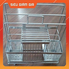 Mua Kệ cài dao thớt  ống đựng đũa đôi bằng inox tiện dụng