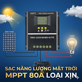 Mua Bộ Điều Khiển Sạc Năng Lượng Mặt Trời MPPT 80A Loại Xịn - Sạc Nhanh  Tự Ngắt  Màn Hình LCD Cực Nét  ĐÈN TRANG TRÍ