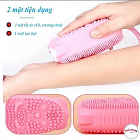 BÔNG TẮM SILICON HÌNH CHUỘT MỀM MỊN CỌ LƯNG TẠO BỌT KHÁNG KHUẨN TẨY TẾ BÀO CHẾT SIÊU DỄ CHỊU